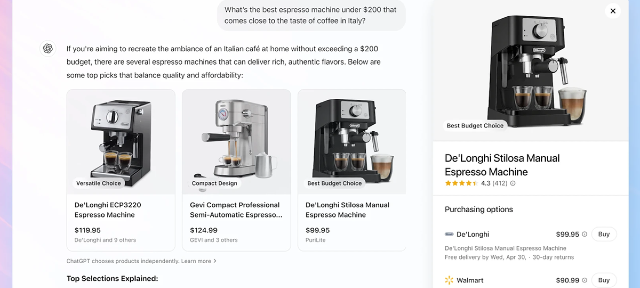 ChatGPT Kini Punya Fitur Belanja, Mirip Google Shopping